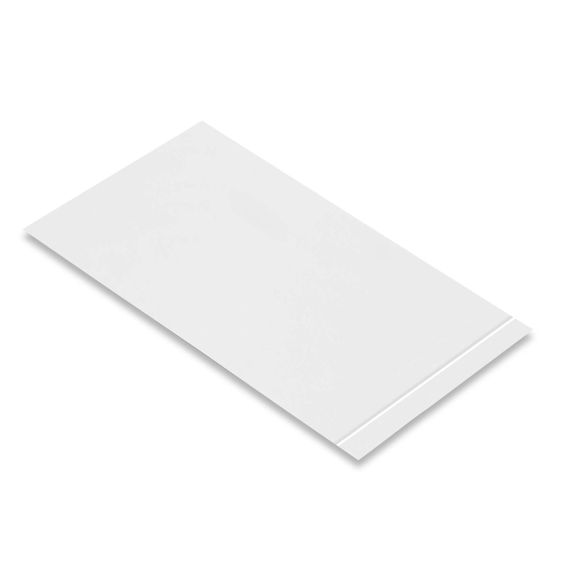 Mighty Line White Peel and Stick Floor Tape Segments — 4in. x 10in., 100 Pcs, Model# 4STRIPW10